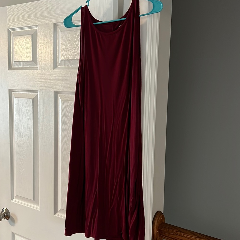Sleeveless rayon dress